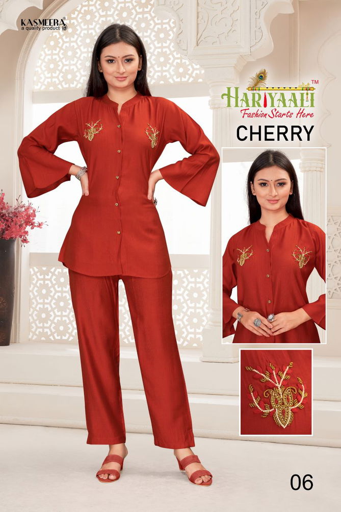 Cherry By Hariyali Ladies Top With Bottom Catalog